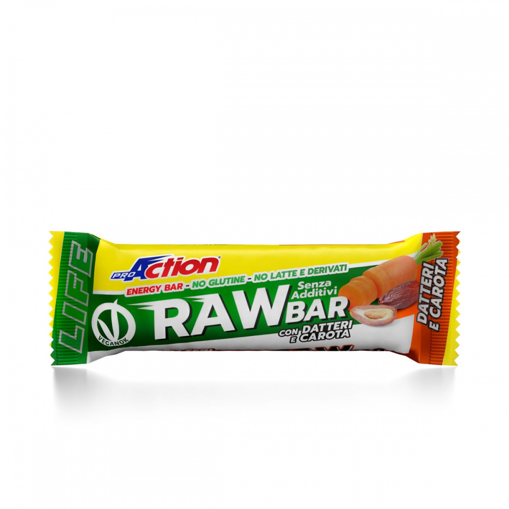 ProAction RAW BAR Datteri e Carota - Barretta 30 gr.  