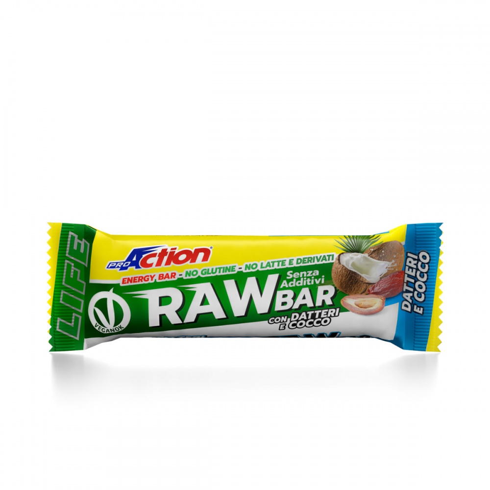 ProAction RAW BAR Datteri e Cocco - Barretta 30 gr.  