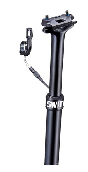 Reggisella telescopico idraulico Switch SWR-150 con cavo interno. NERO