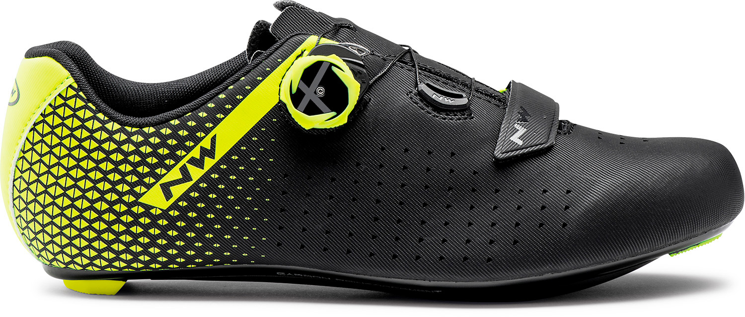 Scarpe da Corsa Northwave Core Plus 2 BLACK-YELLOW FLUO