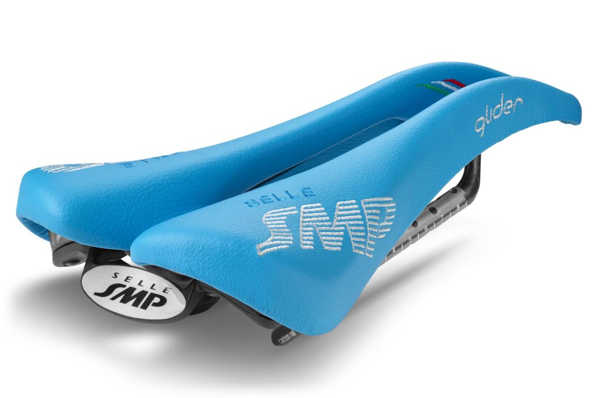 Sella SMP GLIDER Carbon  AZZURRO