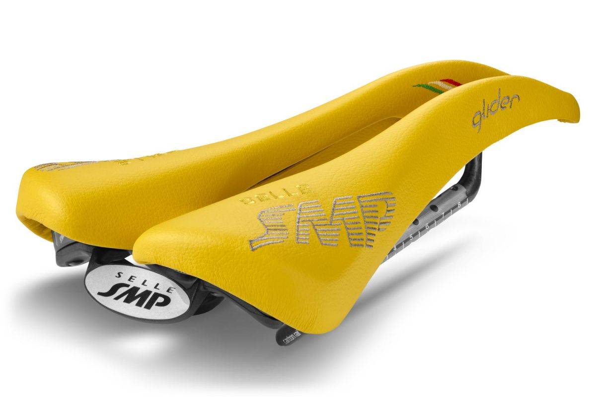 Sella SMP GLIDER Carbon  GIALLO