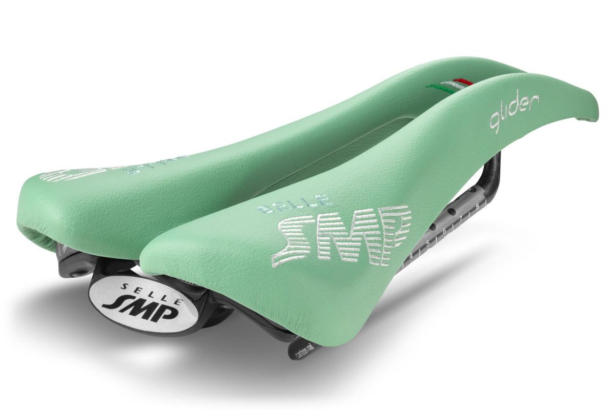 Sella SMP GLIDER Carbon  VERDE BIANCHI