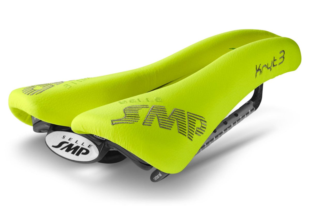 Sella SMP KRYT3 Carbon  GIALLO FLUO