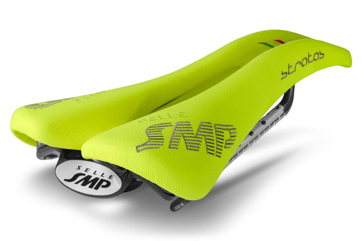 Sella SMP STRATOS Carbon  GIALLO FLUO