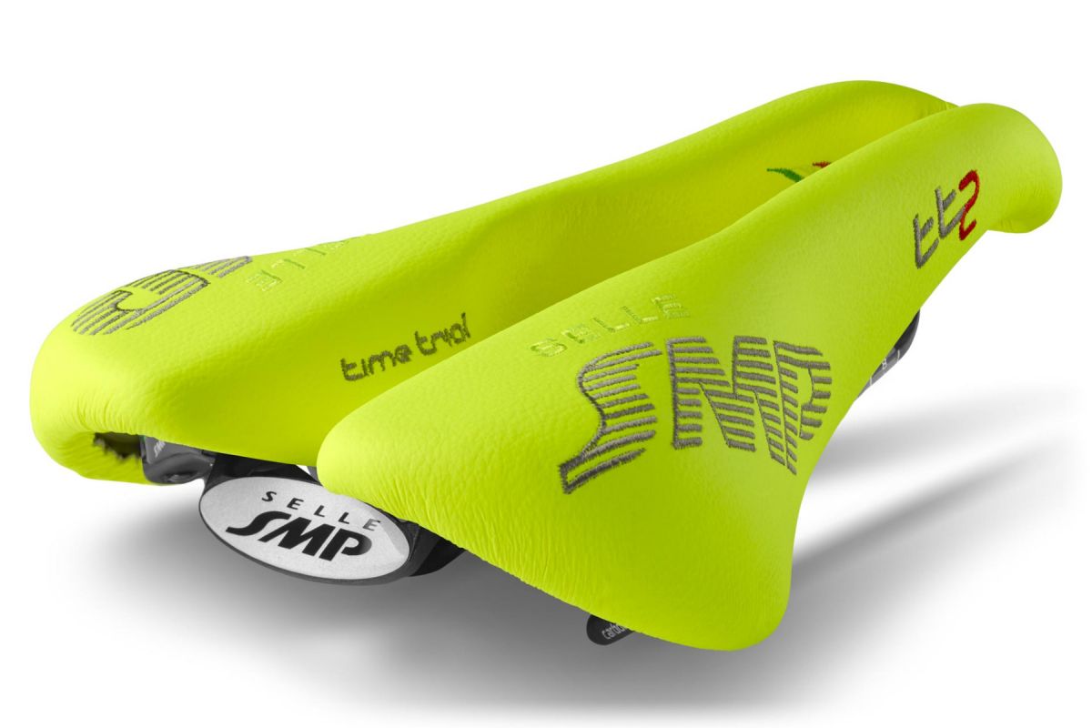 Sella SMP Time Trial TT2 Carbon  GIALLO FLUO