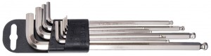 Set di chiavi esagonali Unior lunghe - rs,clip plastica,1,5-10mm,220/3SLPH-US