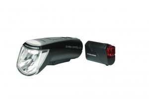 Set fari a batt LED Trelock Control Ion - LS 950/720 Ion 70 nero con supporto