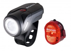 Set luci LED a batteria Sigma Aura 35USB - Nugget II incl.