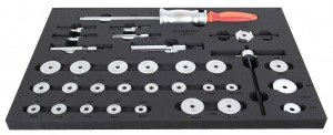 Set pressa calotte Unior 1600SOS20 - Set mont./smont. cusc., universale