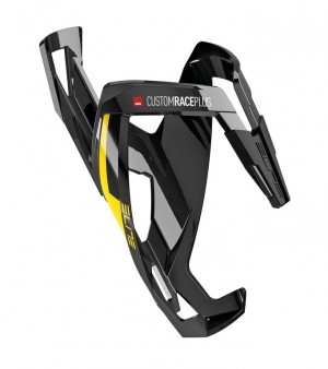 Supporto borraccia Elite CustomRacePlus - nero lucido/giallo