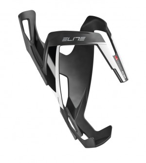 Supporto borraccia Elite Vico Carbon - carbonio, nero opaco/bianco