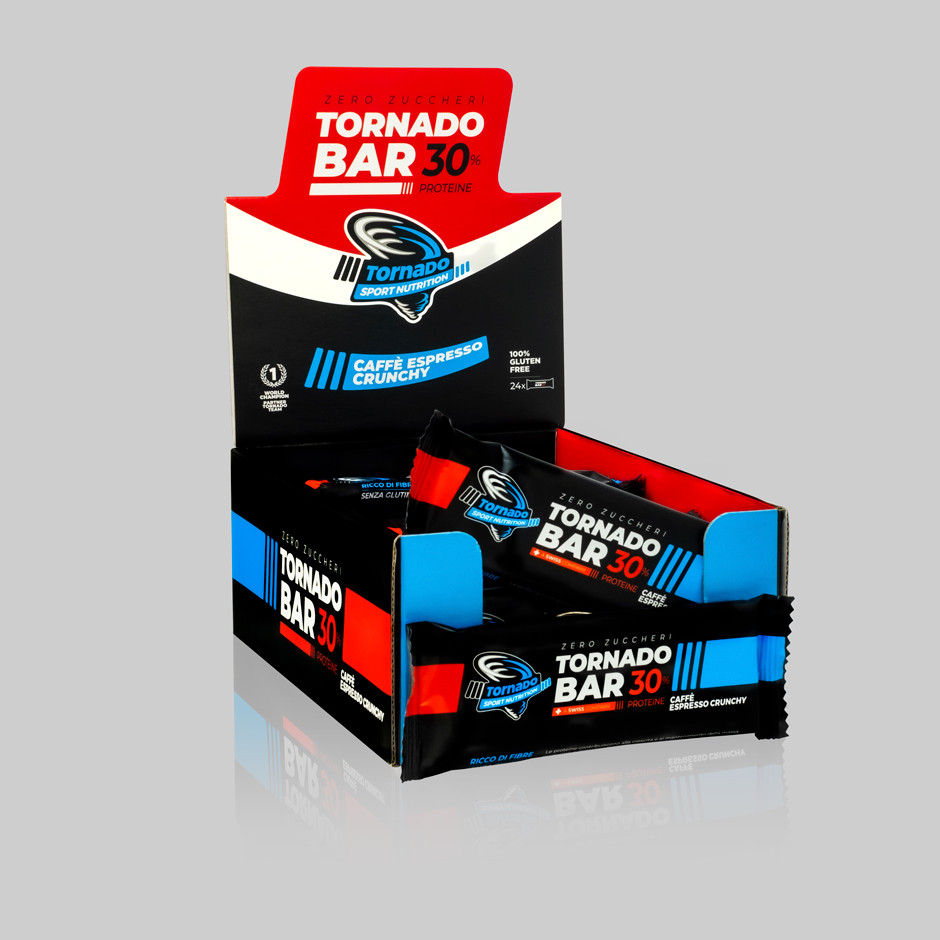 Tornado PROTEIC BAR 30% Caff Espresso - Confezione 24 Barrette da 30 g.  
