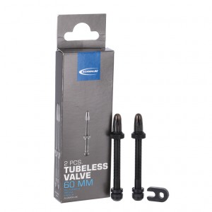 Valvola Tubeless Schwalbe VP - 2 pz., alluminio, 60 mm