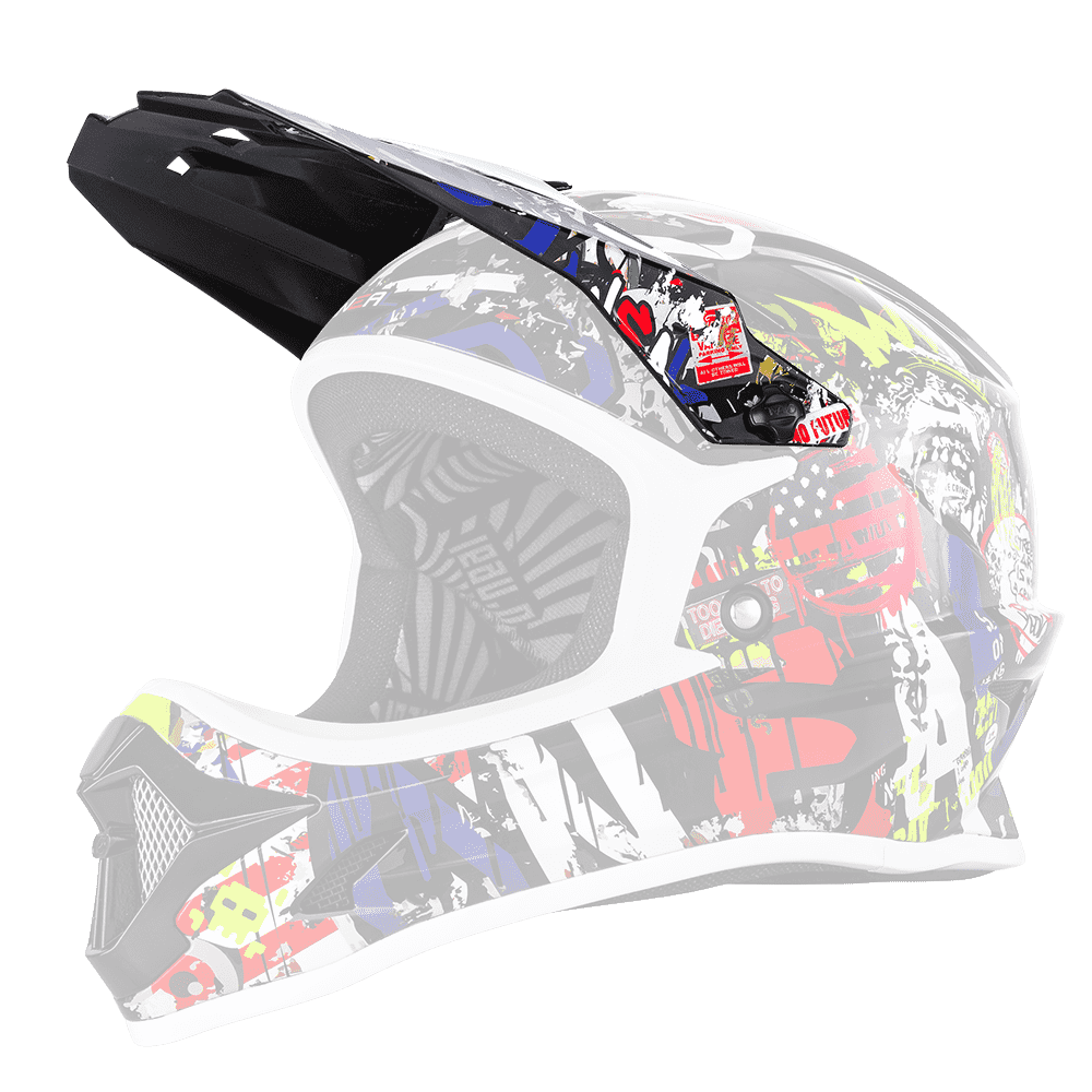 Visiera ricambio Casco MTB O'Neal BACKFLIP Rancid UNICA MULTI