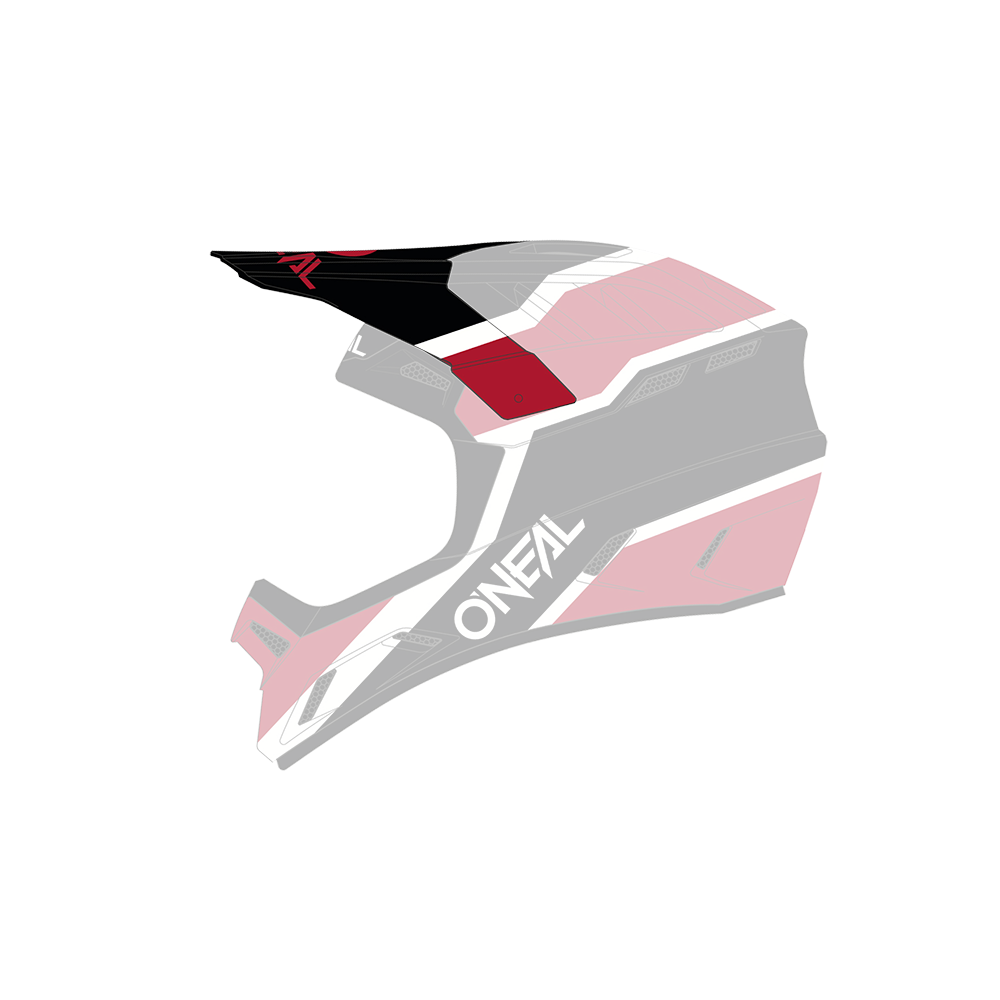 Visiera ricambio Casco MTB O'Neal BACKFLIP Strike UNICA BLACK/RED