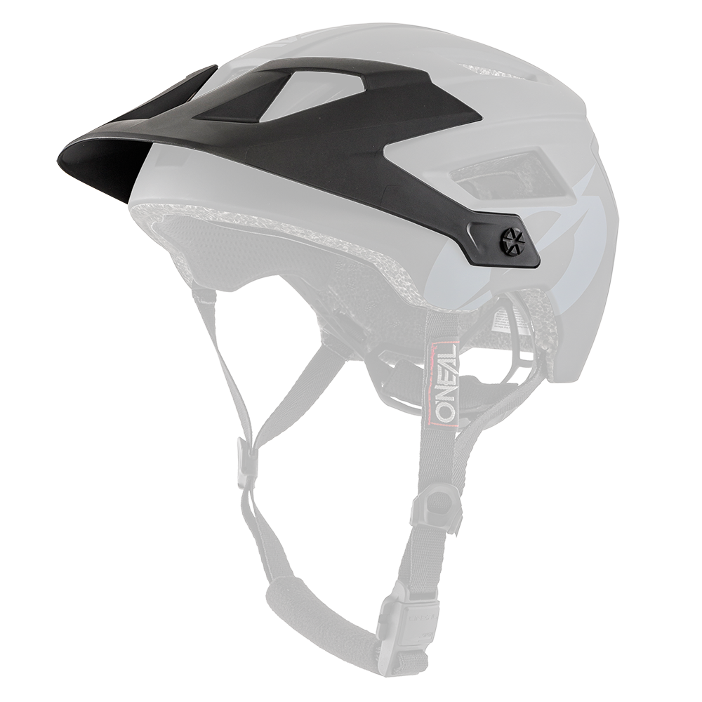 Visiera ricambio Casco MTB O'Neal DEFENDER 2.0 UNICA BLACK