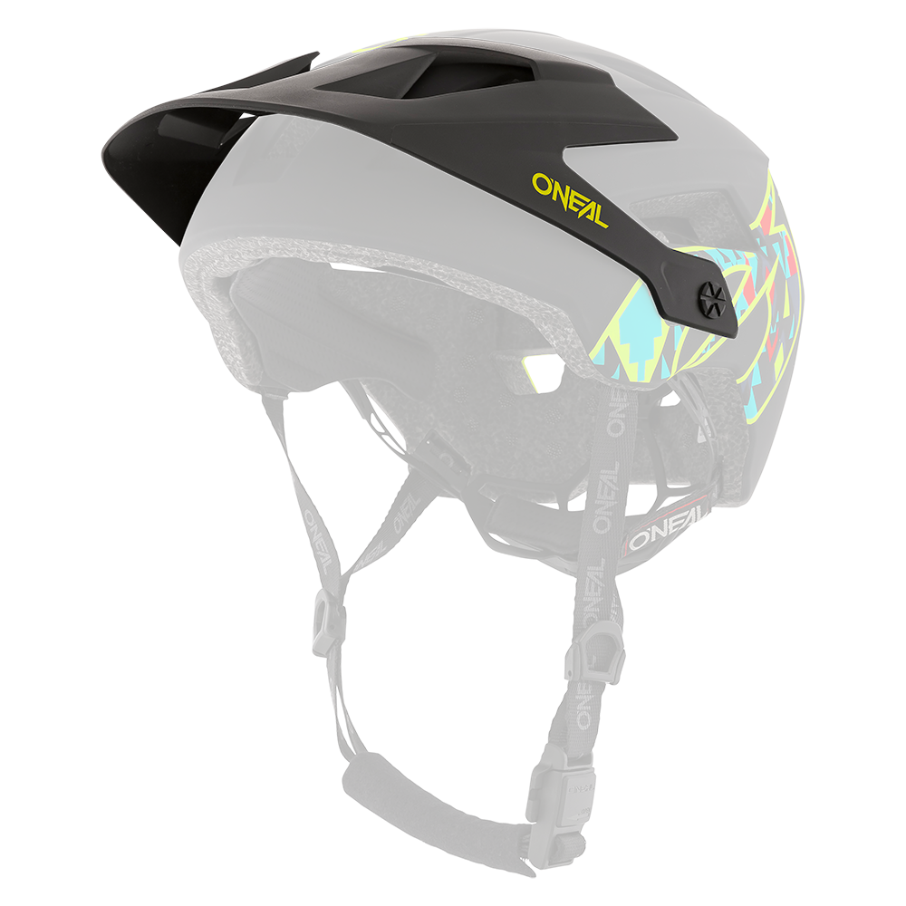 Visiera ricambio Casco MTB O'Neal DEFENDER Muerta UNICA BLACK