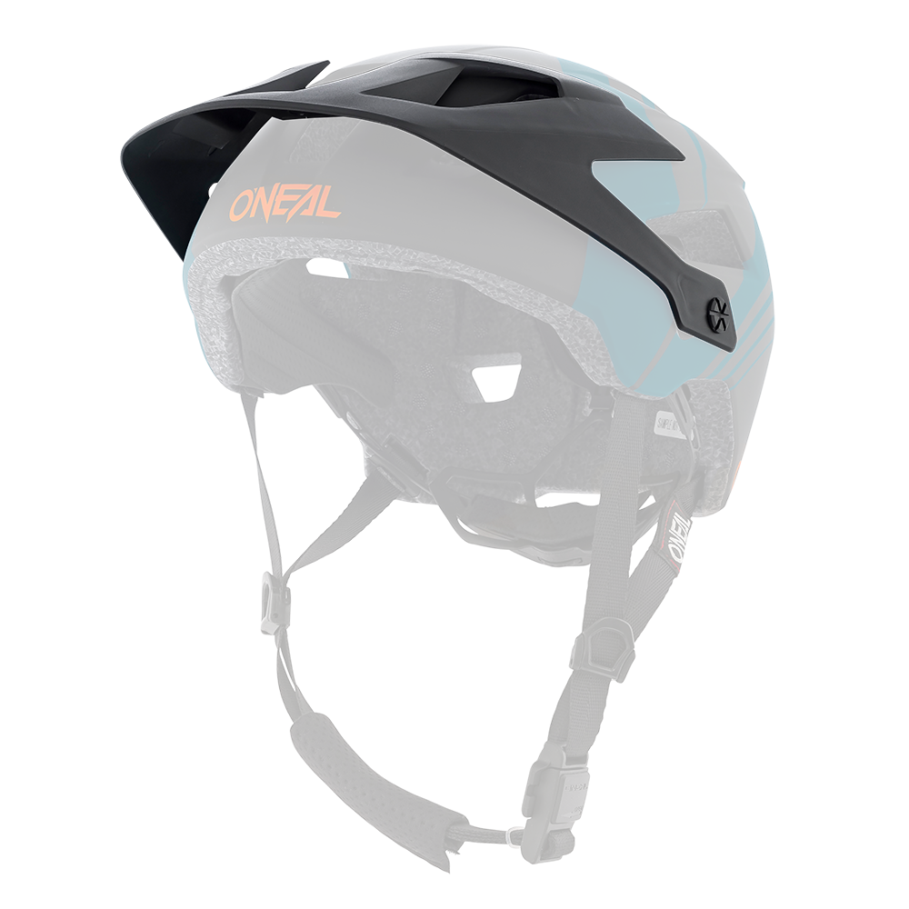 Visiera ricambio Casco MTB O'Neal DEFENDER Nova UNICA PETROL/ORANGE