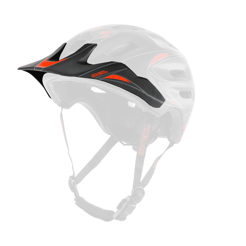 Visiera ricambio Casco MTB O'Neal DEFENDER Tribal UNICA BLACK/RED