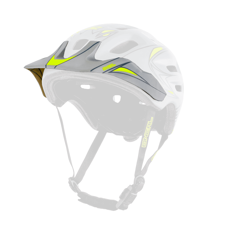 Visiera ricambio Casco MTB O'Neal DEFENDER Tribal UNICA GRAY/YELLOW