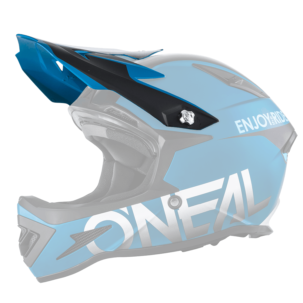 Visiera ricambio Casco MTB O'Neal WARP Blocker UNICA BLUE/BLACK